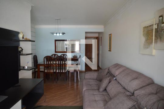 Sala de apartamento à venda com 3 quartos, 86m² em Vila Valparaíso, Santo André