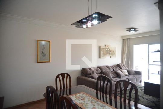 Sala de apartamento à venda com 3 quartos, 86m² em Vila Valparaíso, Santo André