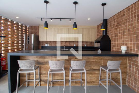 Área comum - Churrasqueira de apartamento para alugar com 1 quarto, 50m² em Além Ponte, Sorocaba