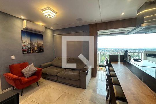 Sala de apartamento à venda com 1 quarto, 50m² em Alphaville Empresarial, Barueri