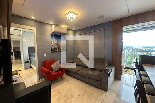 Sala de apartamento à venda com 1 quarto, 50m² em Alphaville Empresarial, Barueri