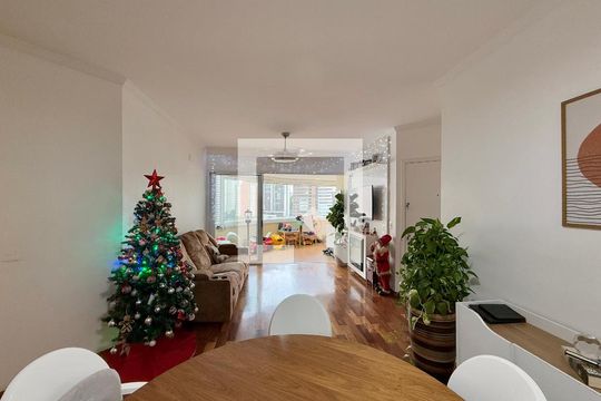 Sala de apartamento à venda com 3 quartos, 115m² em Brooklin, São Paulo