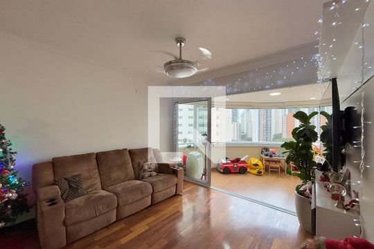 Sala de apartamento à venda com 3 quartos, 115m² em Brooklin, São Paulo