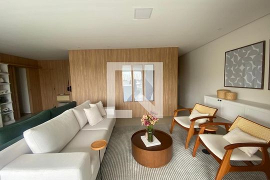 Sala de Estar de apartamento à venda com 3 quartos, 154m² em Jardim Caravelas, São Paulo