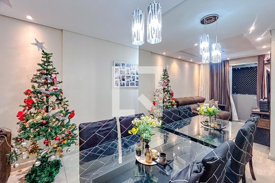 Sala de Jantar de apartamento à venda com 2 quartos, 48m² em Jardim Santa Emilia, São Paulo