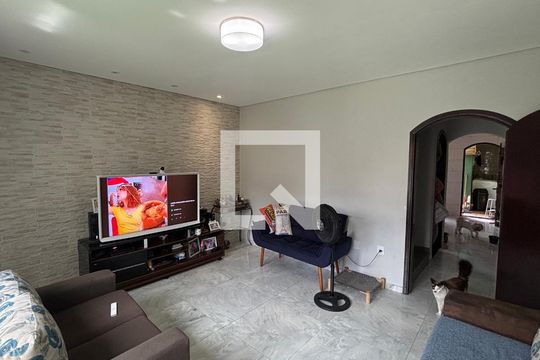 Sala de casa à venda com 3 quartos, 171m² em Vila Homero Thon, Santo André