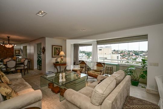 Sala de apartamento para alugar com 3 quartos, 182m² em Real Parque, São Paulo