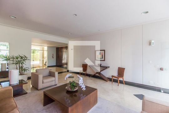 Hall social de apartamento à venda com 2 quartos, 98m² em Tamboré, Santana de Parnaíba