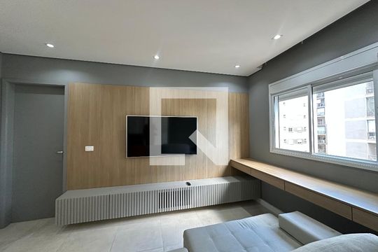 Sala de apartamento à venda com 1 quarto, 64m² em Alphaville Empresarial, Barueri