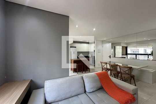 Sala de apartamento à venda com 1 quarto, 64m² em Alphaville Empresarial, Barueri