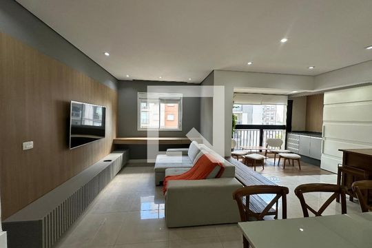 Sala de apartamento à venda com 1 quarto, 64m² em Alphaville Empresarial, Barueri