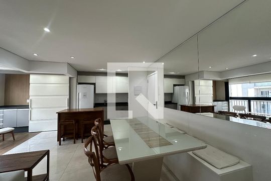 Sala de apartamento à venda com 1 quarto, 64m² em Alphaville Empresarial, Barueri