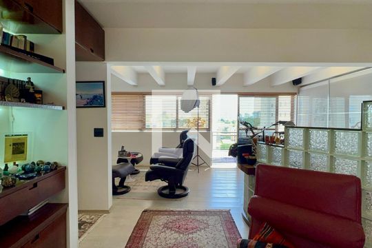 Sala de apartamento à venda com 1 quarto, 156m² em Jardins, São Paulo