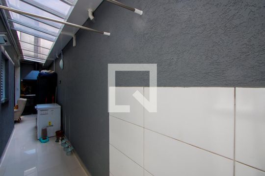 Área de serviço de apartamento à venda com 2 quartos, 59m² em Vila Eldizia, Santo André