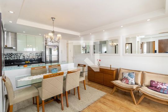 Sala de apartamento à venda com 1 quarto, 71m² em Vila Isolina Mazzei, São Paulo