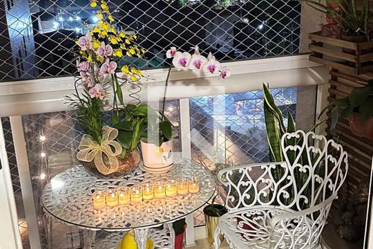varanda de apartamento à venda com 3 quartos, 91m² em Vila Santa Teresa, Santo André