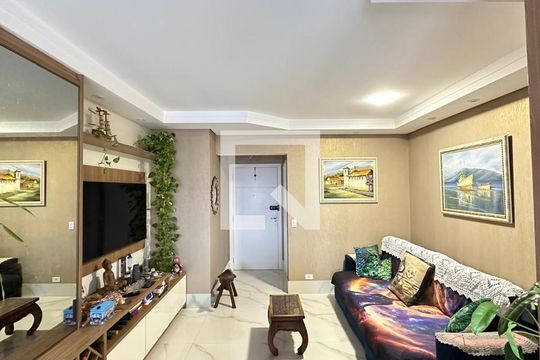 Sala de apartamento à venda com 3 quartos, 91m² em Vila Santa Teresa, Santo André
