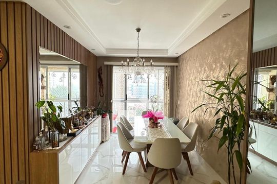 Sala de apartamento à venda com 3 quartos, 91m² em Vila Santa Teresa, Santo André