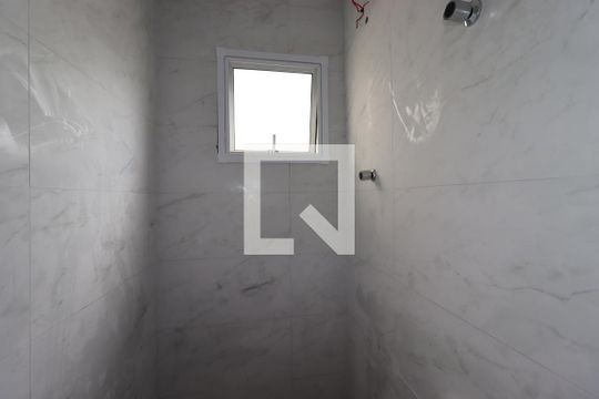 Banheiro Social de apartamento à venda com 2 quartos, 84m² em Vila Linda, Santo André