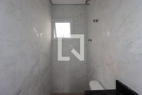 Banheiro da Suíte de apartamento à venda com 2 quartos, 86m² em Vila Linda, Santo André