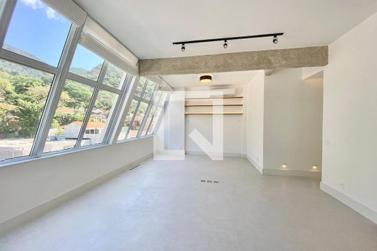 SALA de apartamento para alugar com 1 quarto, 60m² em Jardim Botânico, Rio de Janeiro