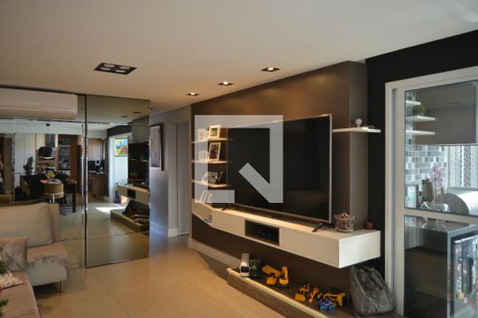 Sala de apartamento à venda com 3 quartos, 120m² em Jardim, Santo André