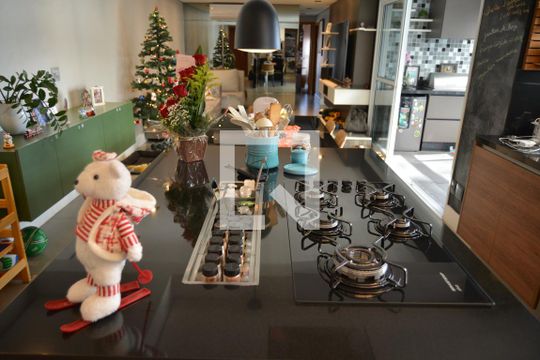 Cozinha de apartamento à venda com 3 quartos, 120m² em Jardim, Santo André
