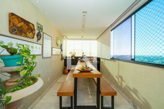 VARANDA de apartamento à venda com 4 quartos, 156m² em Buritis, Belo Horizonte