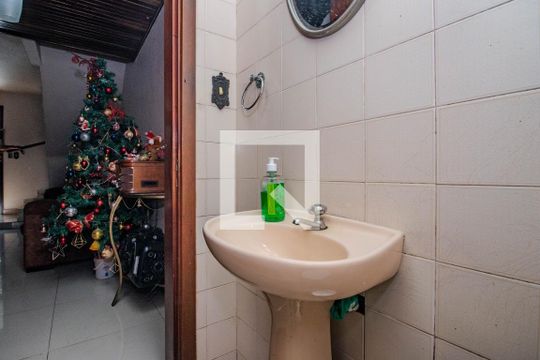 Lavabo de casa de condomínio à venda com 2 quartos, 97m² em Morro Santana, Porto Alegre