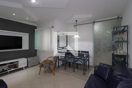 Sala de apartamento à venda com 3 quartos, 102m² em Vila Assunção, Santo André