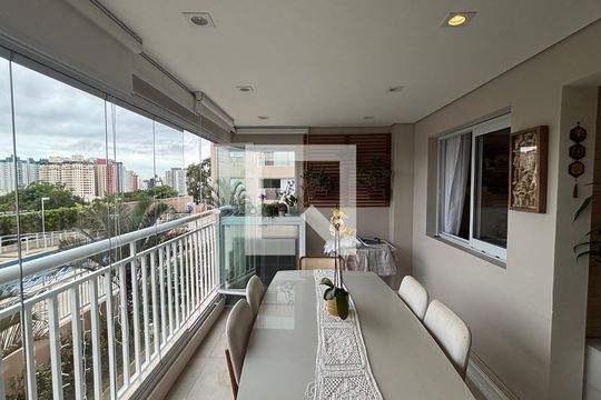 Sala - Sala de Jantar Varanda de apartamento à venda com 3 quartos, 92m² em Vila Apiai, Santo André