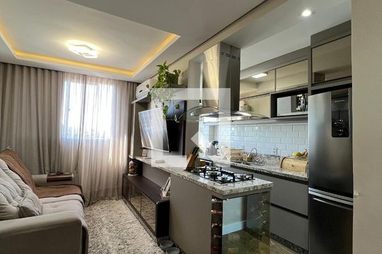 Sala de apartamento à venda com 2 quartos, 50m² em São Jorge, Novo Hamburgo