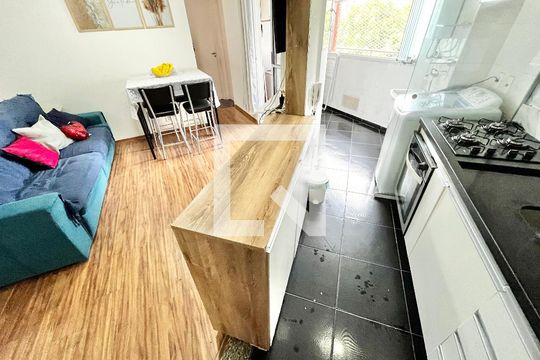 Sala/Cozinha de apartamento para alugar com 2 quartos, 48m² em Vila Bela Vista (zona Norte), São Paulo
