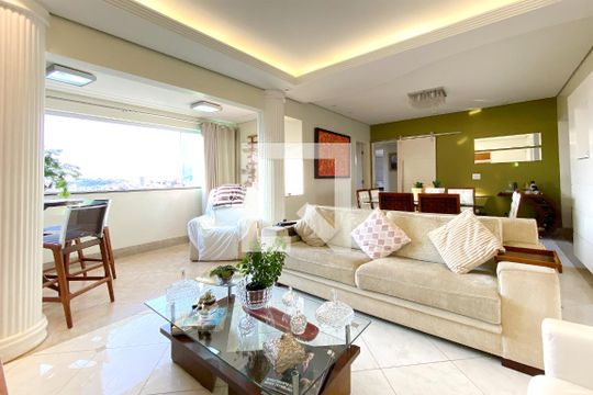 Sala de apartamento à venda com 4 quartos, 126m² em Cidade Nova, Belo Horizonte