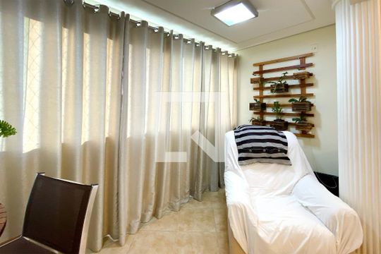 Varanda da Sala de apartamento à venda com 4 quartos, 126m² em Cidade Nova, Belo Horizonte
