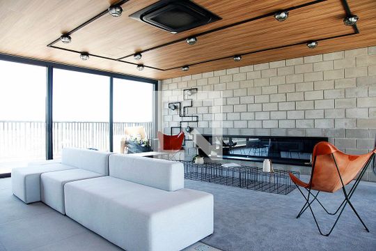 Área Comum - Lounge de kitnet/studio para alugar com 1 quarto, 27m² em Cidade Baixa, Porto Alegre