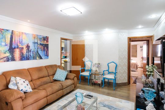 Sala de apartamento à venda com 3 quartos, 118m² em Barcelona, São Caetano do Sul