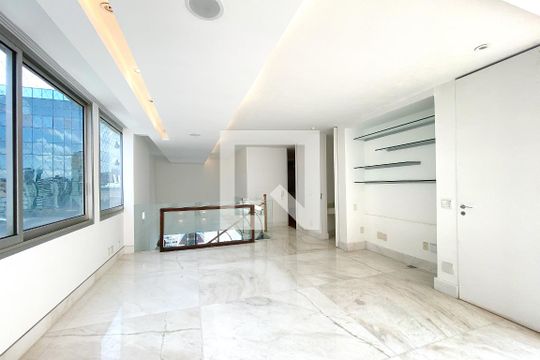 Sala de Estar de apartamento à venda com 4 quartos, 274m² em Savassi, Belo Horizonte