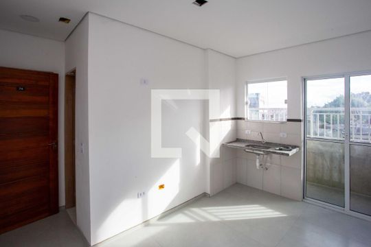 Sala/Cozinha de apartamento para alugar com 1 quarto, 44m² em Vila Clara, São Paulo