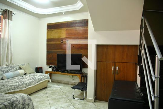 Sala de casa de condomínio à venda com 3 quartos, 130m² em Jardim das Quatro Marias, São Bernardo do Campo