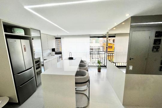 Sala/Cozinha de apartamento à venda com 2 quartos, 47m² em Parque Mandaqui, São Paulo