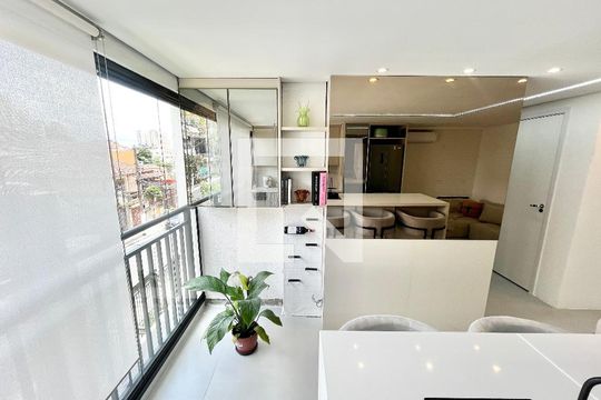Sala/Cozinha de apartamento à venda com 2 quartos, 47m² em Parque Mandaqui, São Paulo