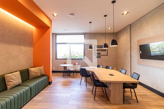 Área comum - Coworking de kitnet/studio para alugar com 1 quarto, 26m² em Butantã, São Paulo