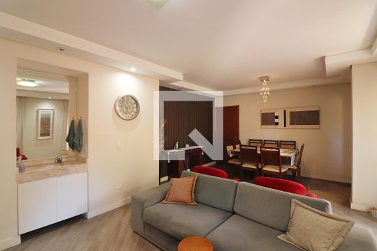 Sala  de apartamento à venda com 2 quartos, 96m² em Vila Alvaro Marques, São Bernardo do Campo