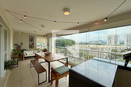 Varanda  de apartamento à venda com 3 quartos, 130m² em Jardim Dom Bosco, São Paulo