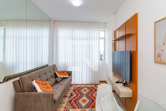Sala de apartamento à venda com 1 quarto, 39m² em Vale do Sereno, Nova Lima