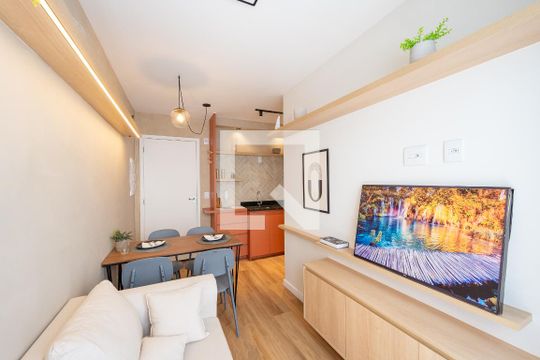 Sala de apartamento à venda com 2 quartos, 34m² em Bosque da Saúde, São Paulo