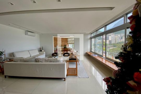 SALA de apartamento para alugar com 5 quartos, 267m² em Lagoa, Rio de Janeiro