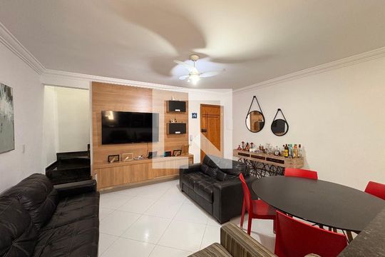 Sala de apartamento para alugar com 3 quartos, 150m² em Vila Valparaíso, Santo André