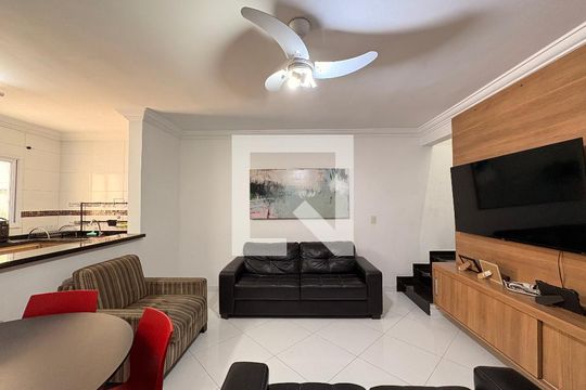 Sala de apartamento para alugar com 3 quartos, 150m² em Vila Valparaíso, Santo André